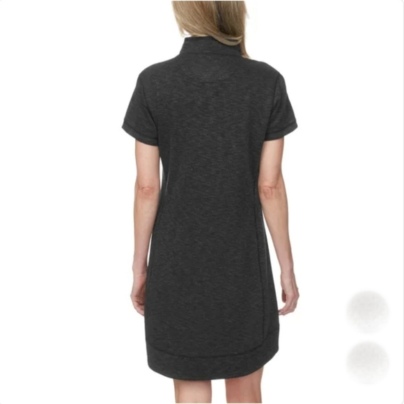 Legendary Outfitters Ladies' Quarter Zip Dress with Pockets Black - Picture 3 of 7